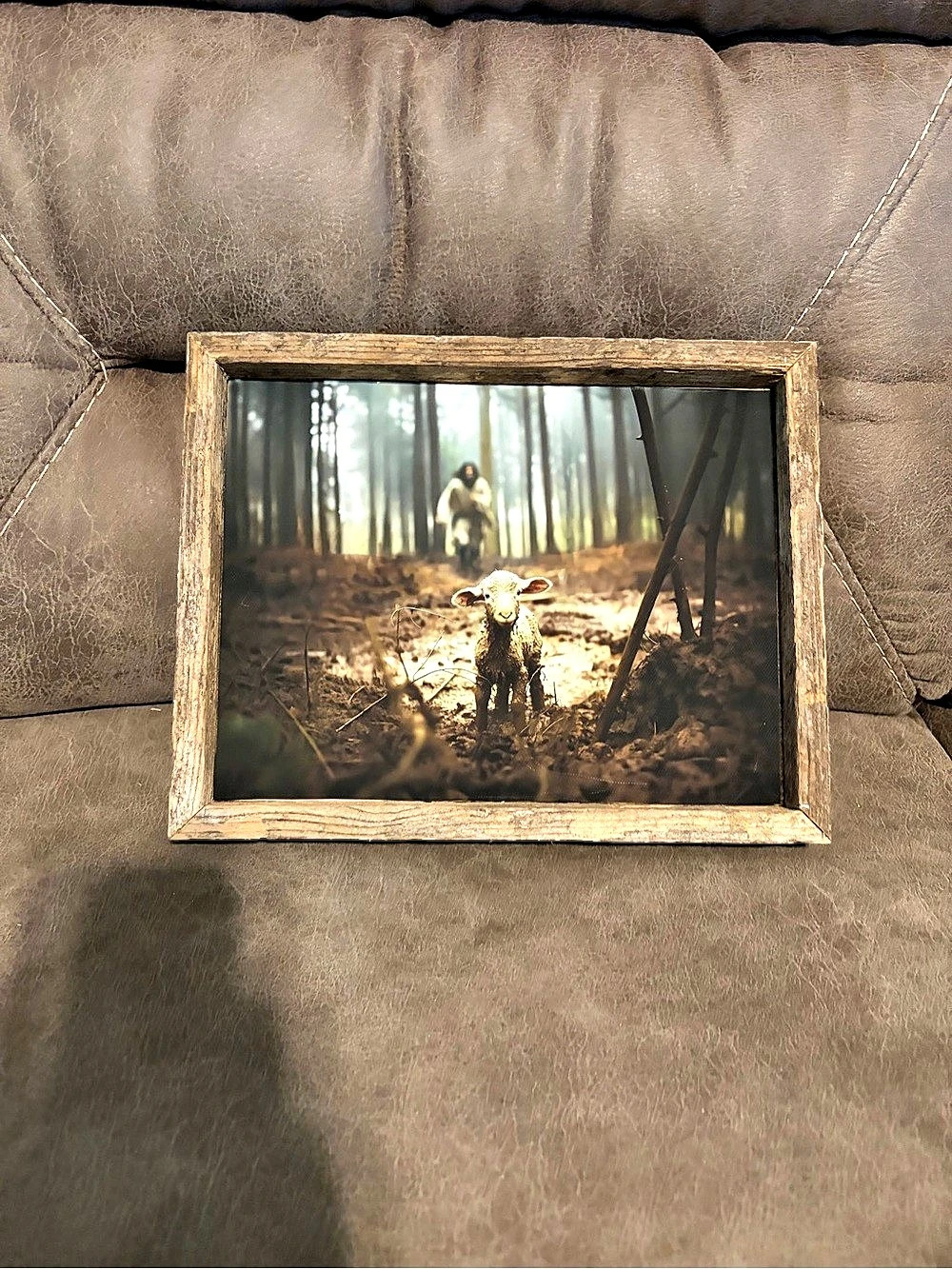 Rustic Woodland Framed Art Brown